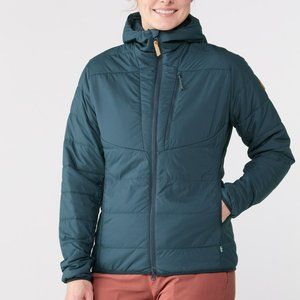 Fjallraven Keb Padded Insulated Hoodie - Women's M - Mountain Blue